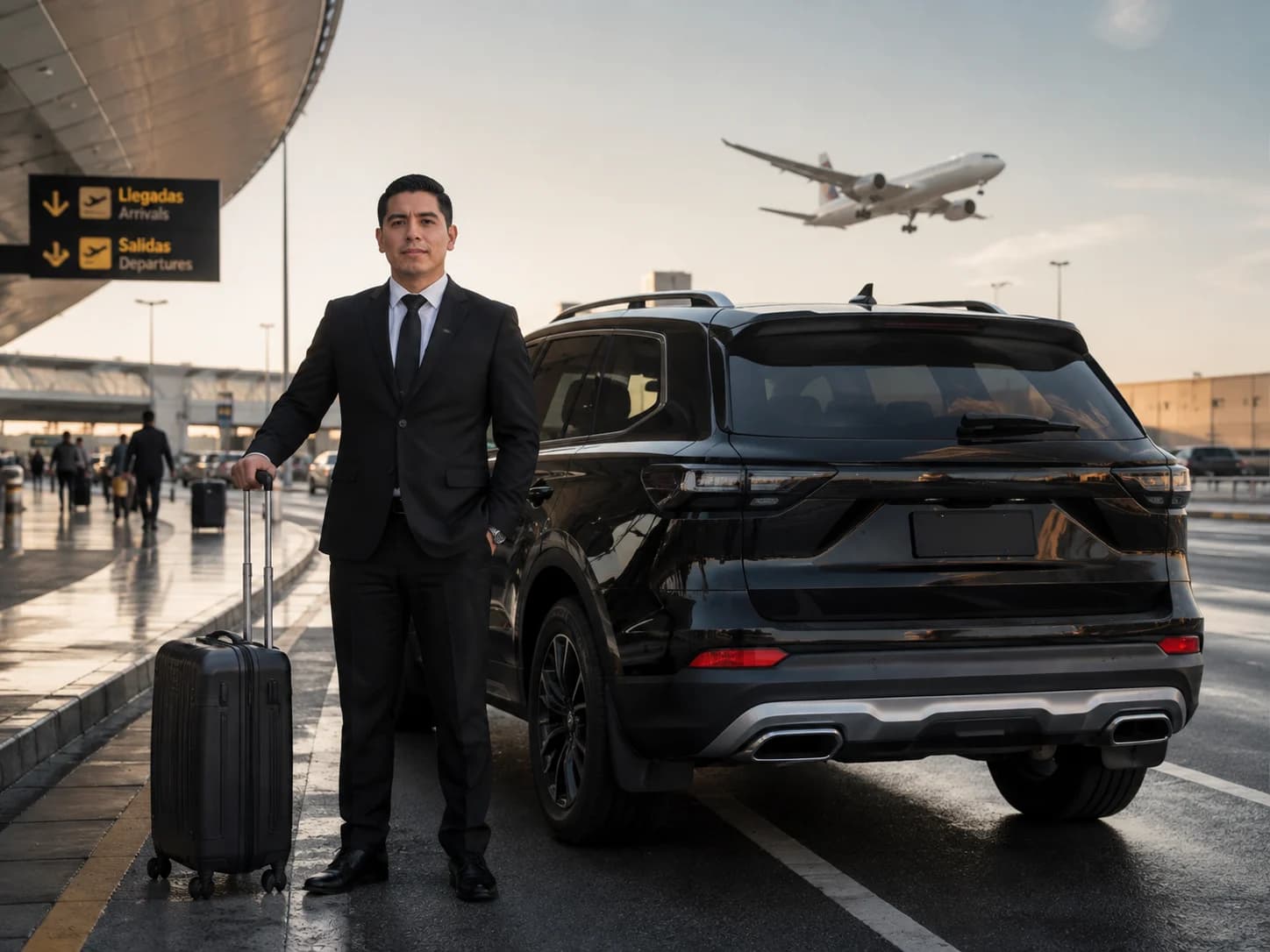 Airport terminal for executive transfer pickup